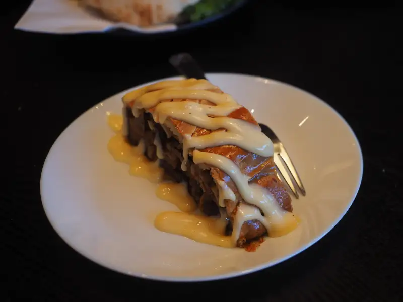 Traditional Austrian apple strudel