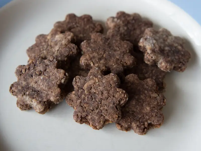 Brunsli from Basel, chocolate and almond biscuits