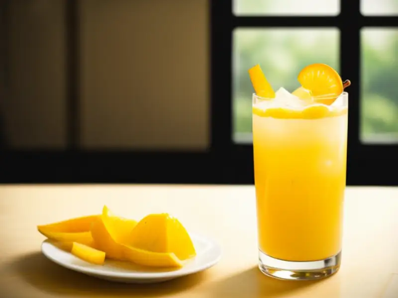 Carnival batida, mango cocktail
