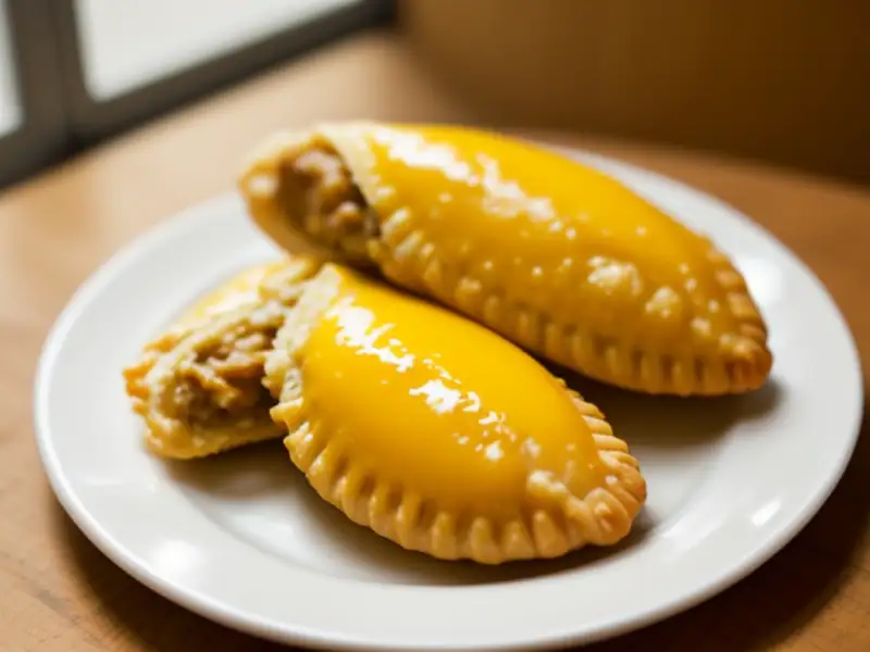Chicken, hearts of palm and olive empadinha