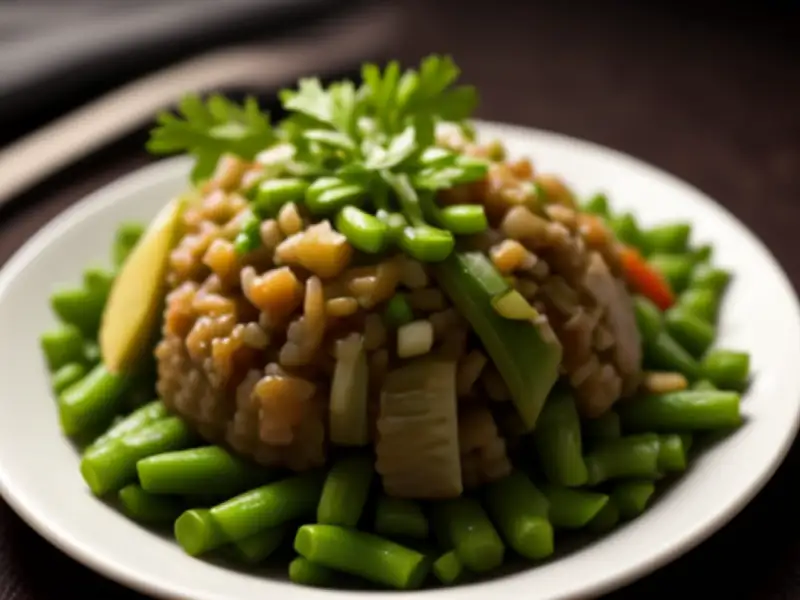 Riz fouti with vegetables and soumbala
