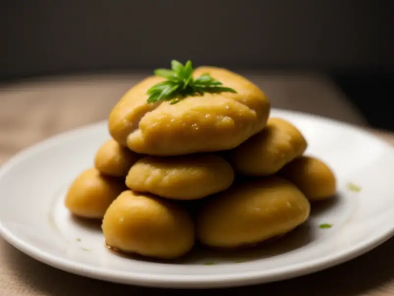 Fried deodeok, codonopsis roots in glutinous rice flour