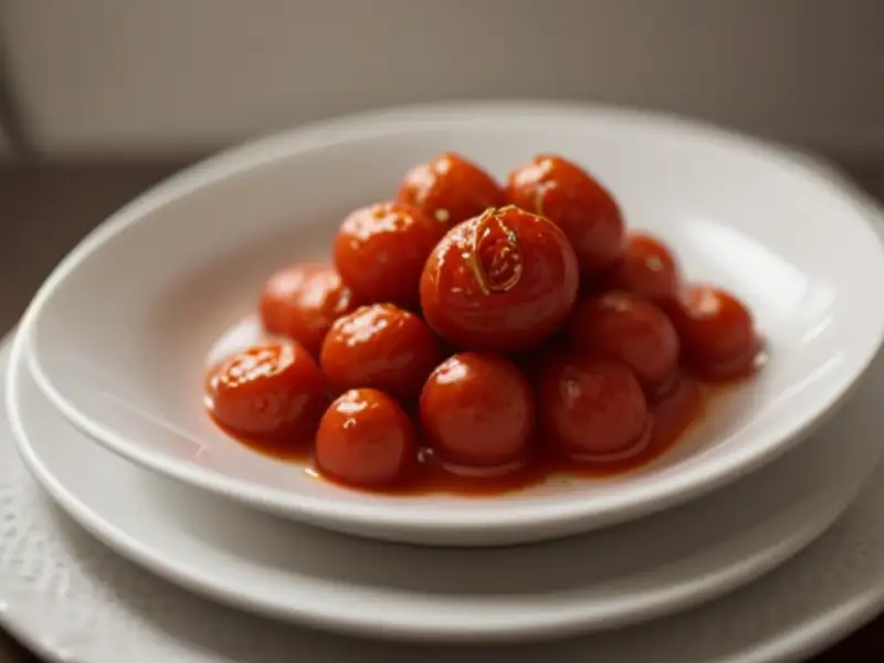 Candied sun-dried cherry tomatoes
