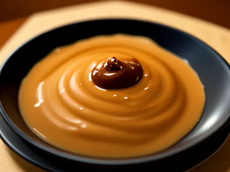 Peanut, tahini and soy sauce dip