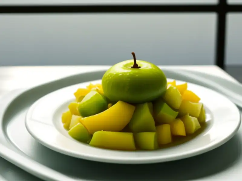 Green mango pickled with salted plums
