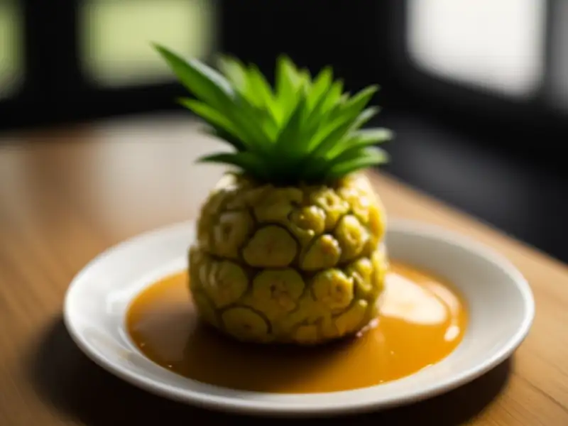 Pineapple tapai, fermented in its own fruit