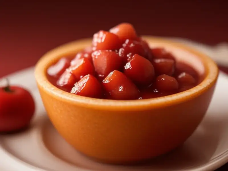Spiced plum chutney with whiskey