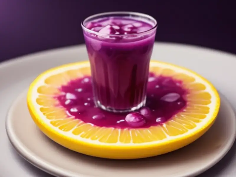Purple Passion, vodka and grapefruit cocktail