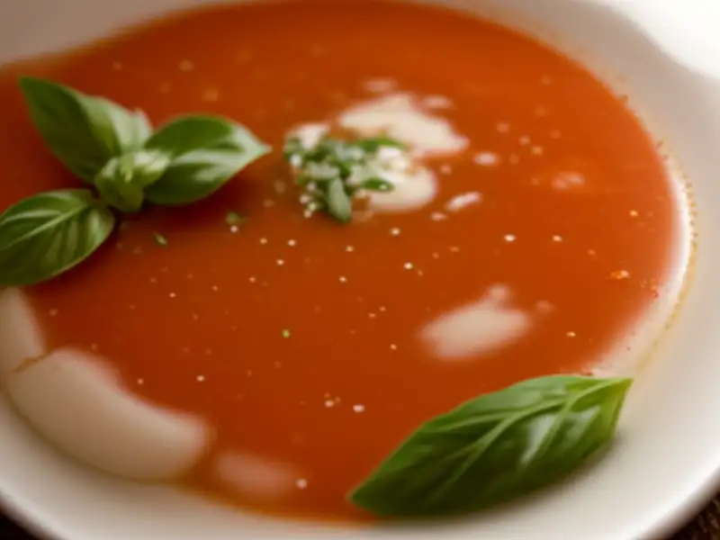 Quick tomato basil soup