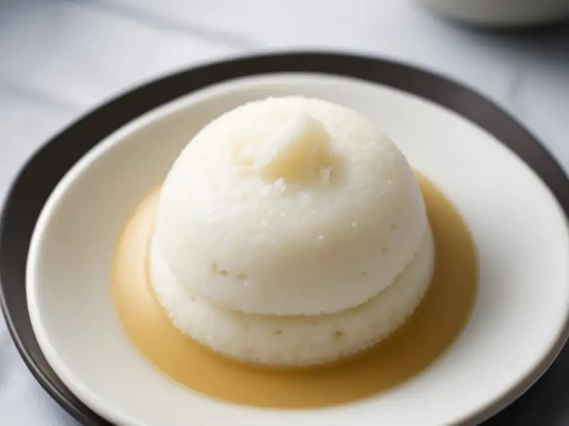 Steamed rice cake with coconut milk (kararabah)