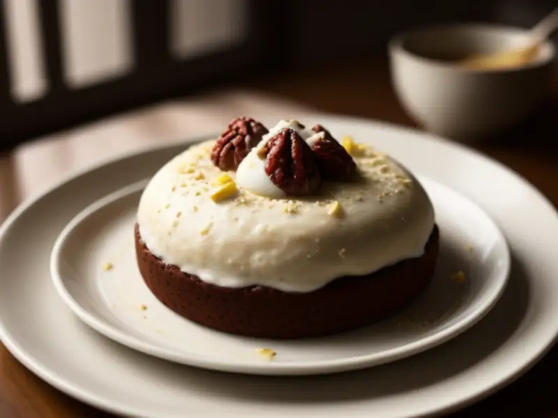 Walnut dark chocolate cake